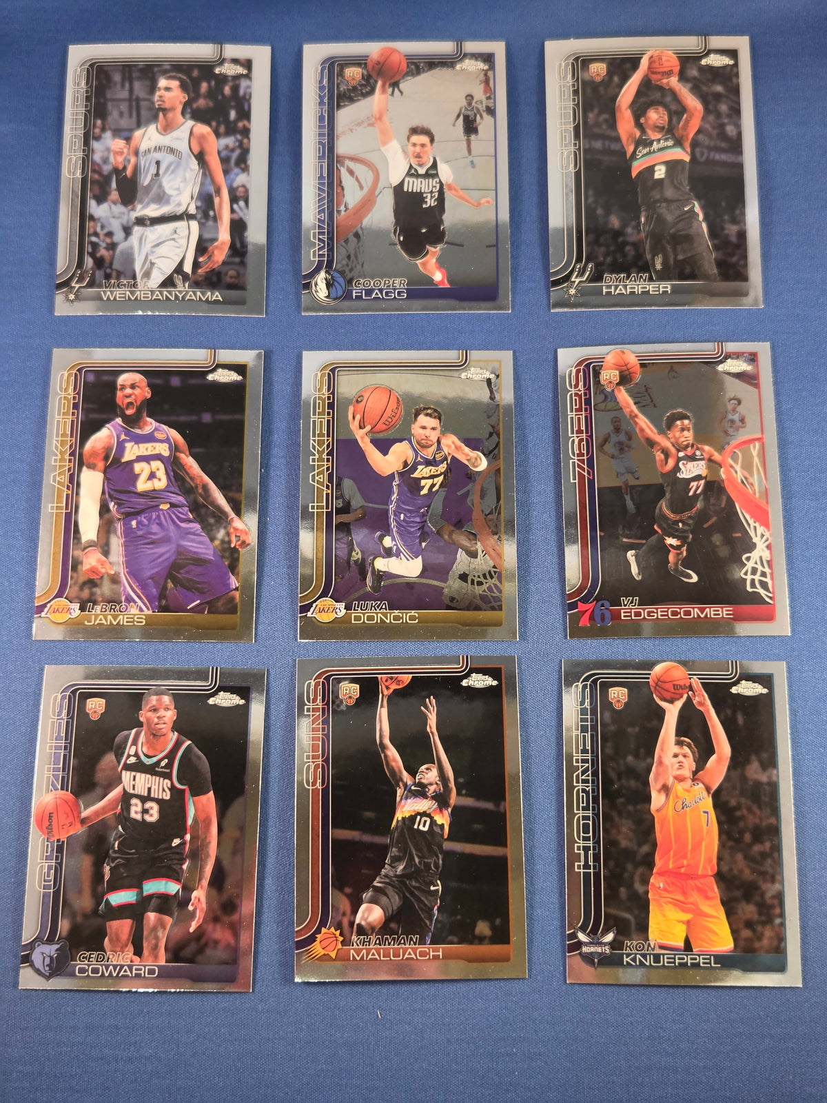 Topps 2025-26 Topps Chrome NBA Basketball 200-Card Full Set