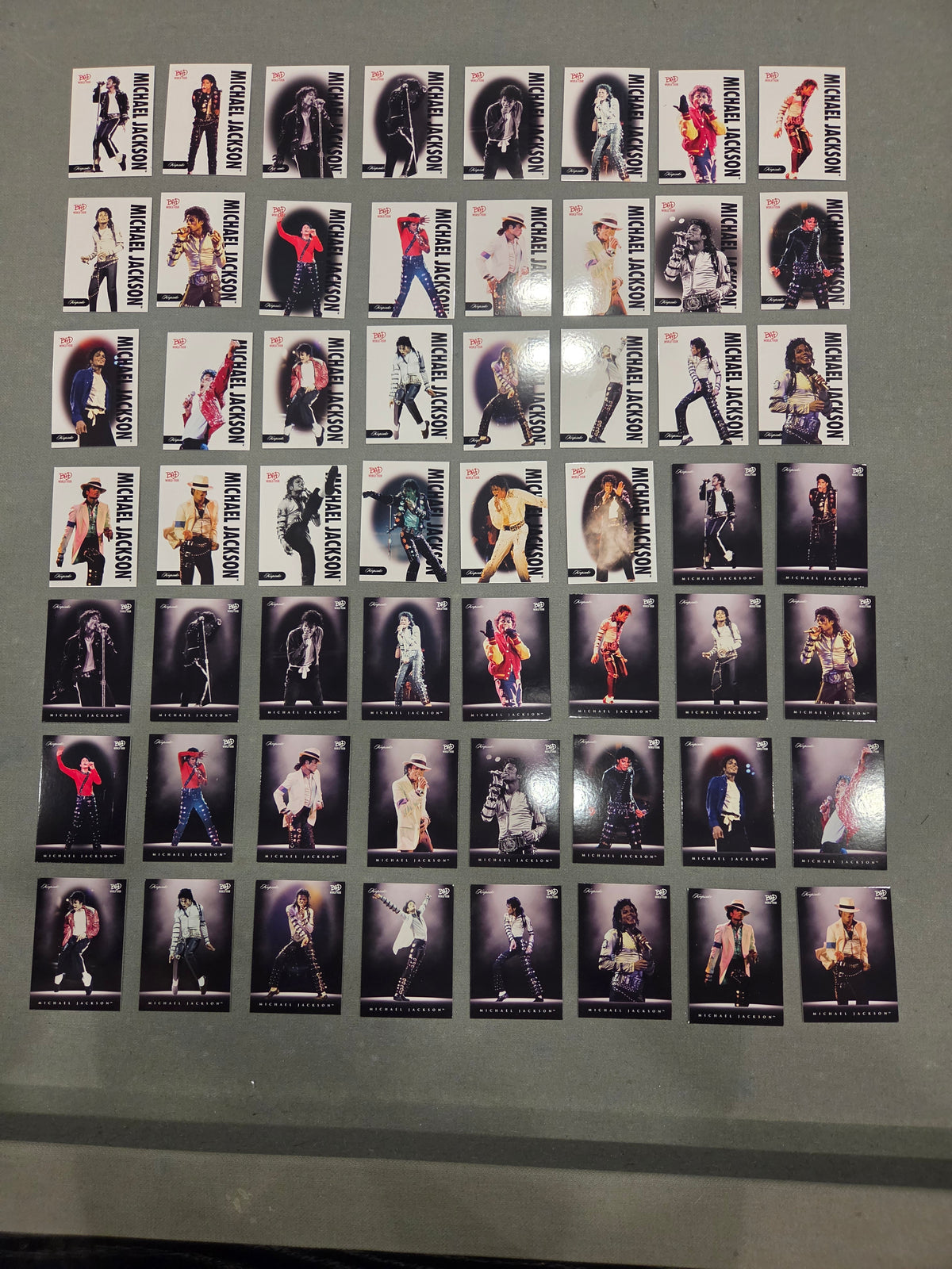 Michael Jackson BAD World Tour Keepsake Cards Complete Base Set 1 - 56