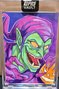 2026 Topps Marvel Vault 1 Of 1 Artist Sketch Green Goblin By Jason D. Rodriguez