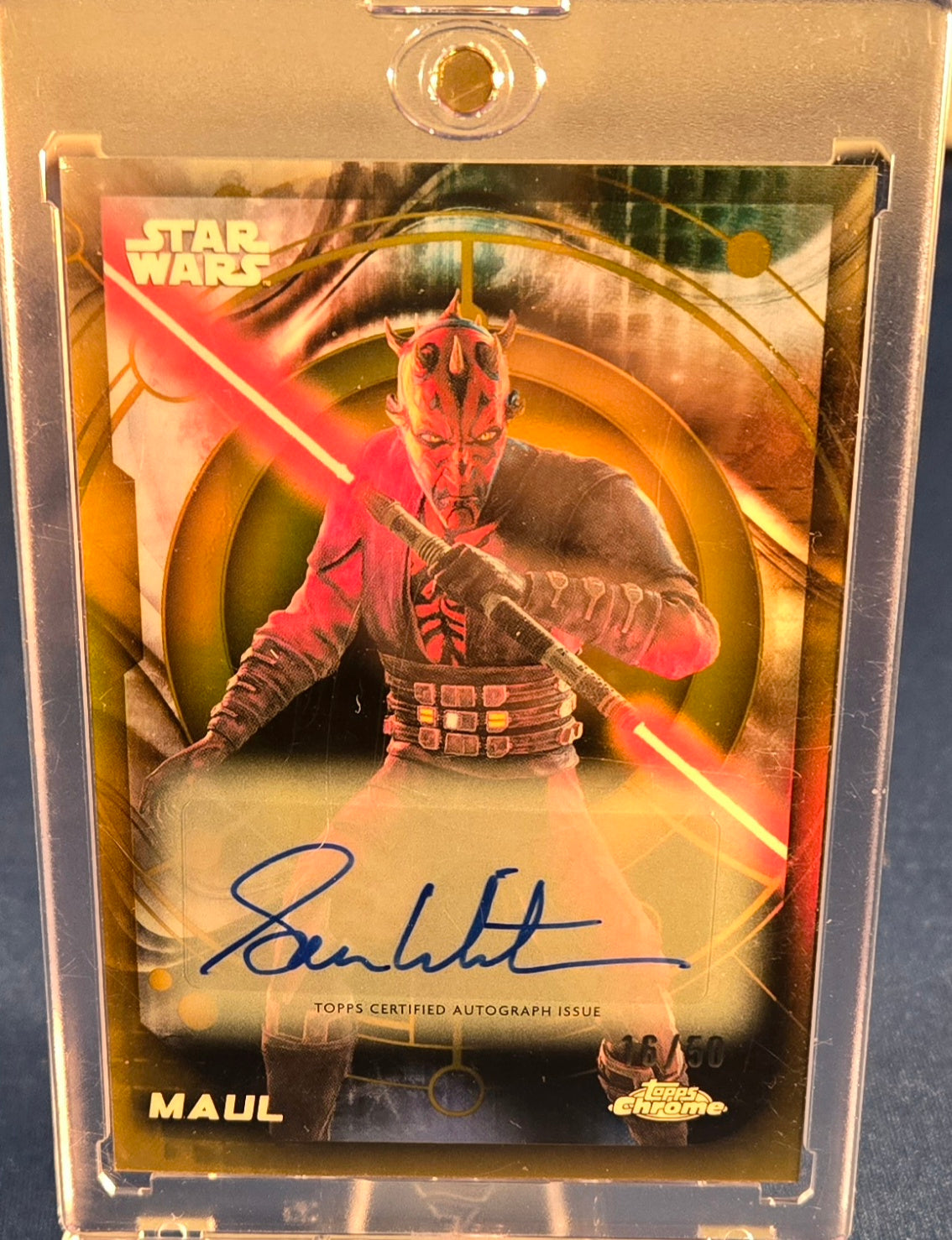 Topps 2026 Chrome Star Wars Maul Autograph Sam Witwer #146 Serial /50