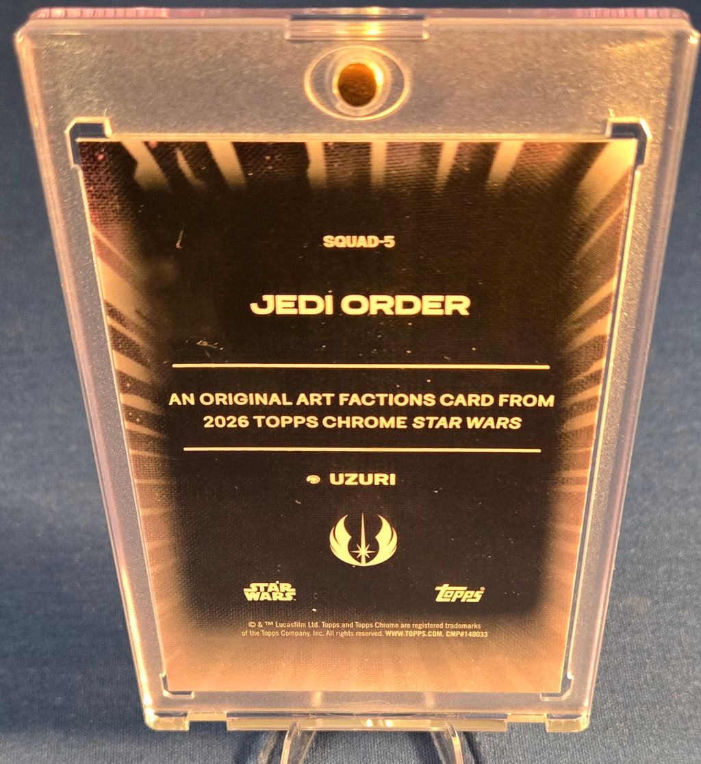 2026 Topps Chrome Star Wars Original Art JEDI ORDER #SQUAD-5 Factions SP