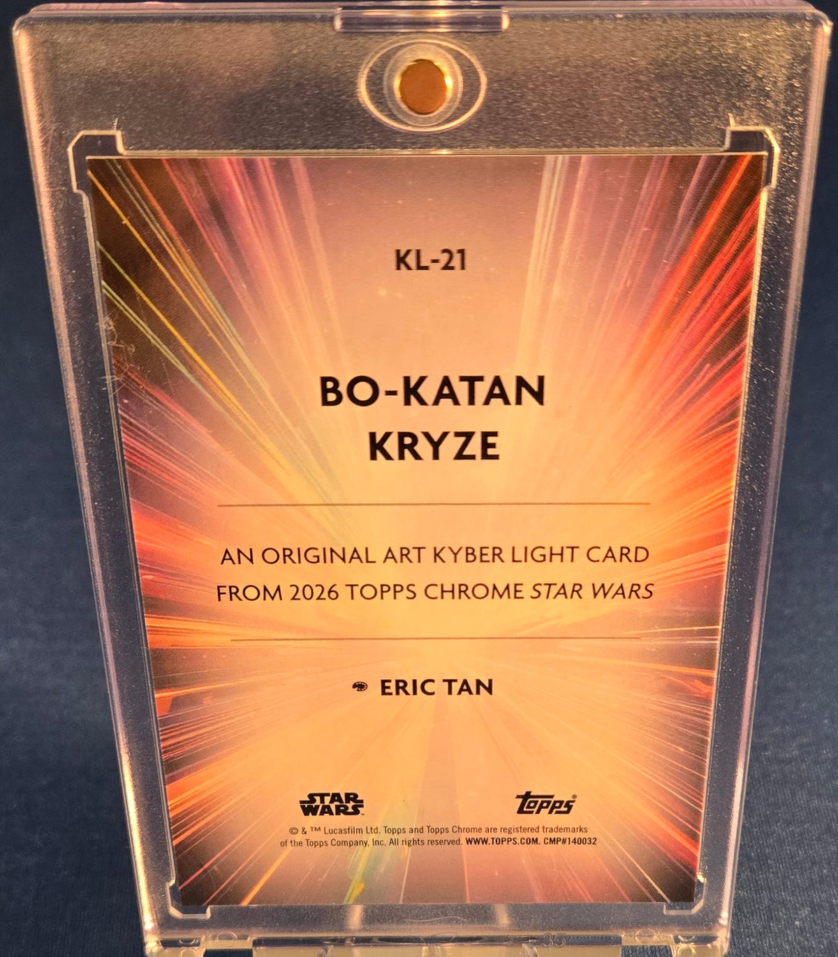 2026 Topps Chrome Star Wars Kyber Light KL-21 SP Bo Katan Kryze