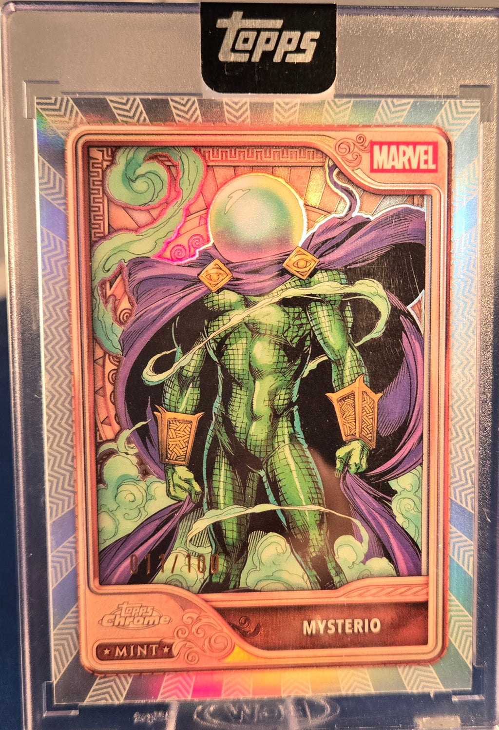 2026 Topps Mint Marvel - MYSTERIO #31 - Topps Chrome 11/100 - Bronze Tier