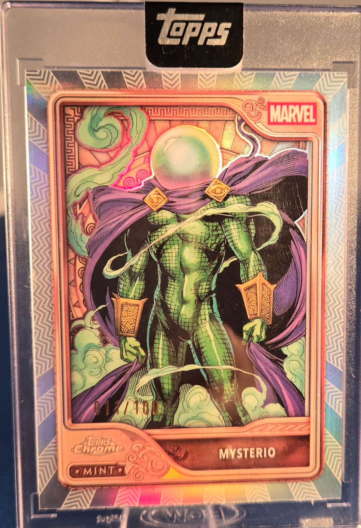 2026 Topps Mint Marvel - MYSTERIO #31 - Topps Chrome 11/100 - Bronze Tier