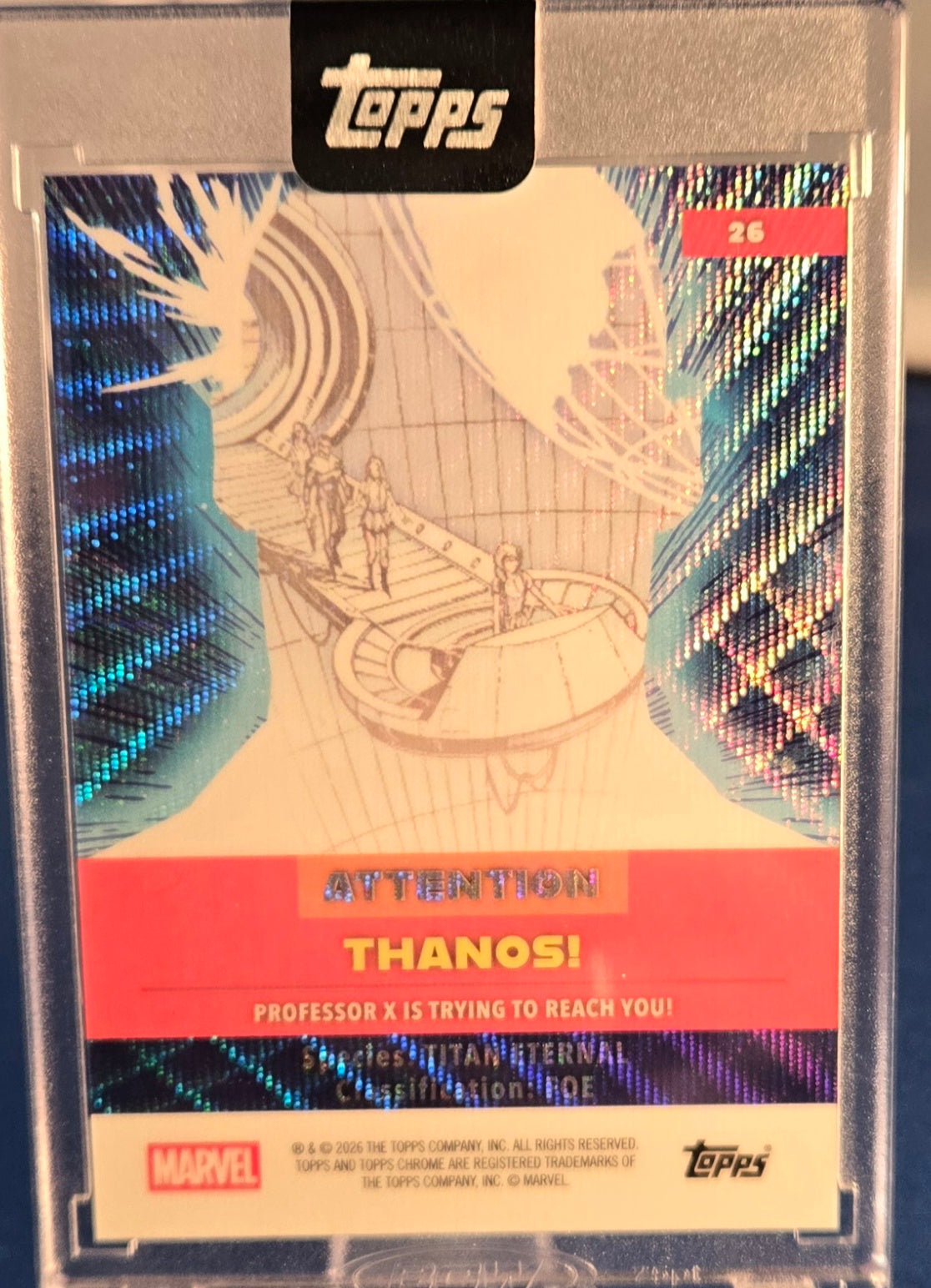 2026 Topps Marvel Mint Thanos Cerebro Encased /99