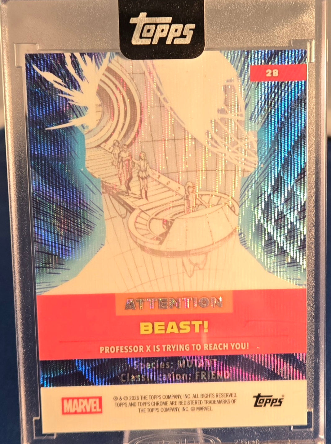 2026 Topps Marvel Mint Beast Cerebro Encased /99
