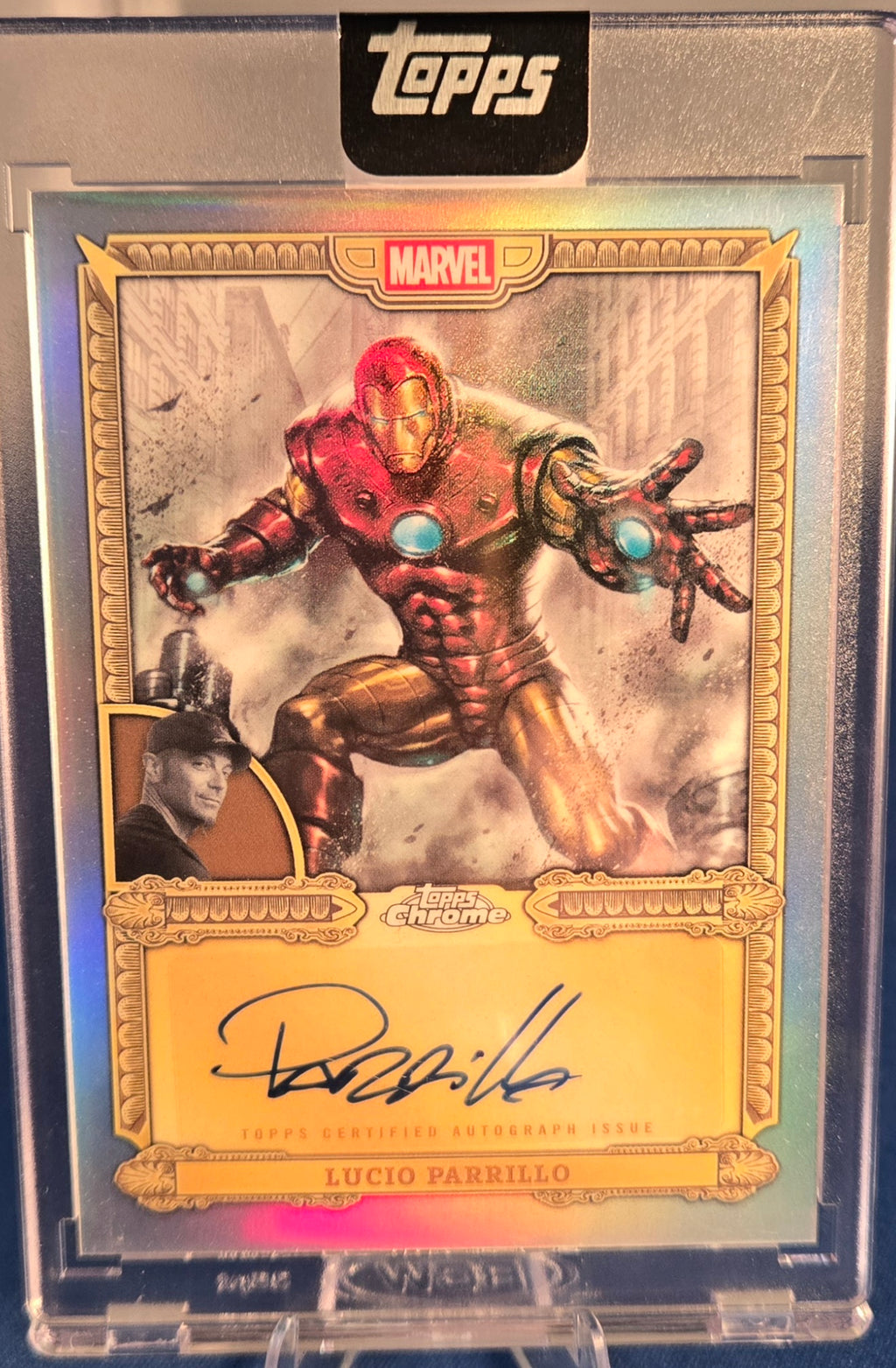 Topps 2026 Mint Marvel Iron Man Chrome Auto Lucio Parrillo