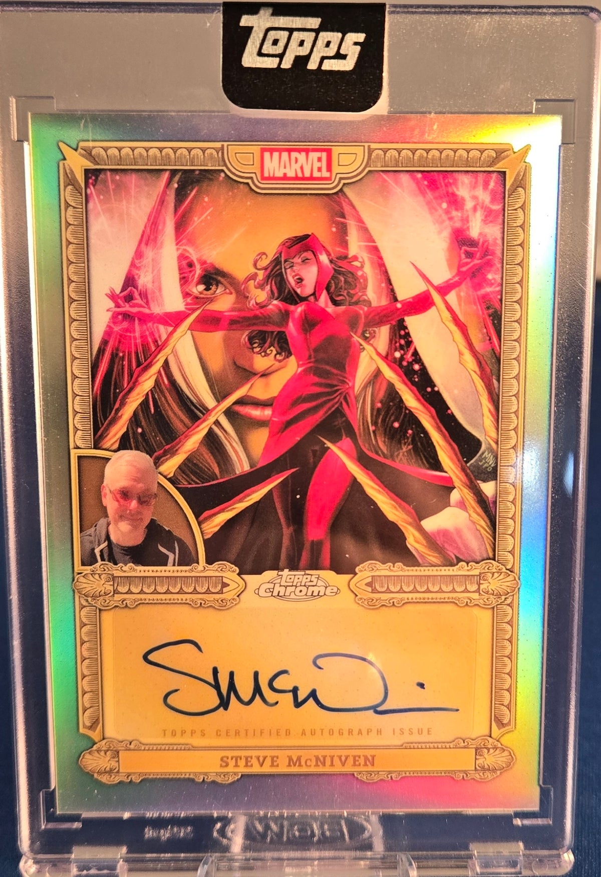 Topps 2026 Topps Mint Marvel Scarlet Witch Steve McNiven Chrome Auto CA-SM