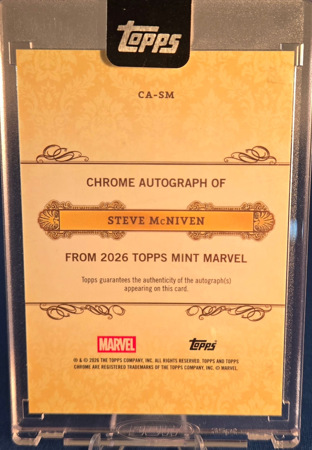Topps 2026 Topps Mint Marvel Scarlet Witch Steve McNiven Chrome Auto CA-SM