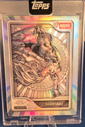 Topps Mint Marvel 2026 Silver Sable Silver Card #64 Encased Teal /75