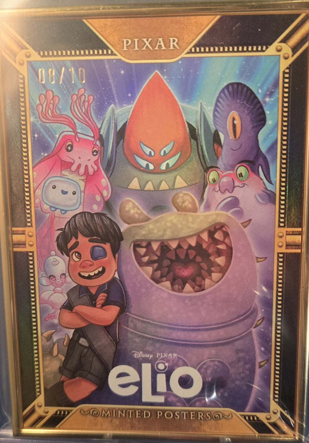 NYCC Topps 2026 Pixar Elio Minted Posters Insert MP-7 Elio Tim Rogerson /10