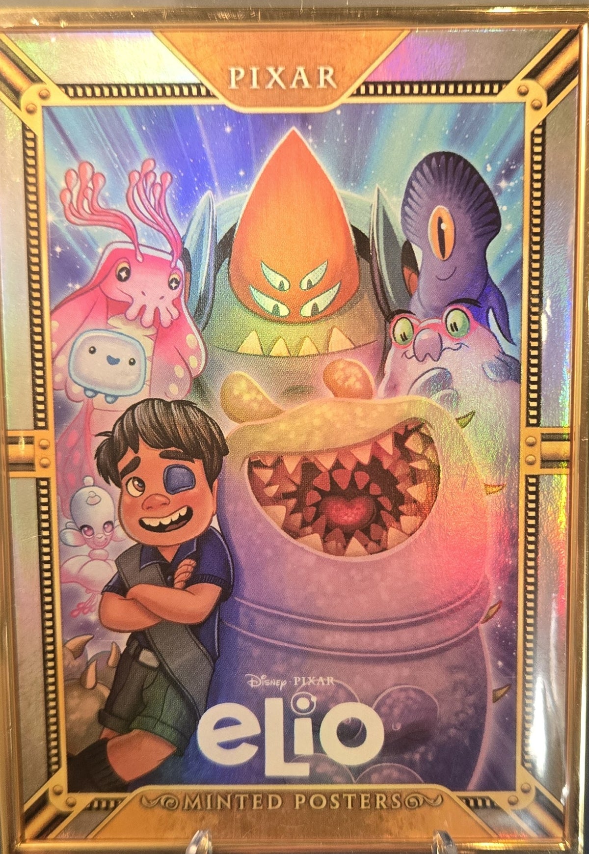 NYCC Topps 2026 Pixar Elio Minted Posters Insert MP-7 Elio Tim Rogerson