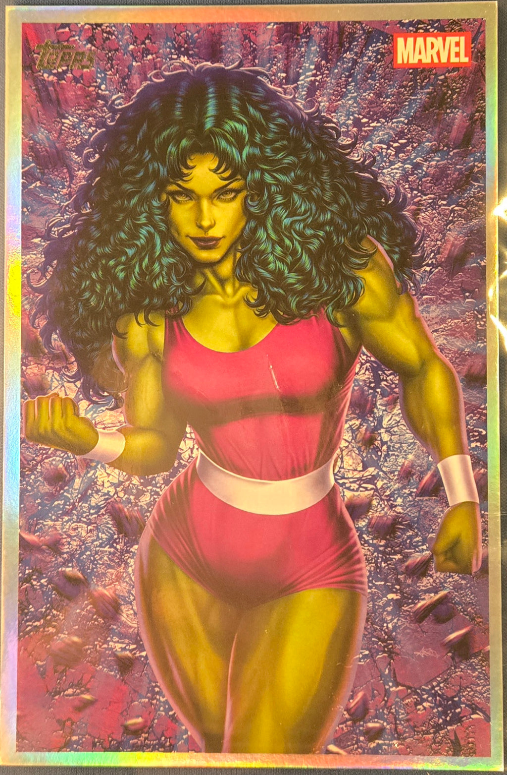 2026 Topps Marvel Studios The Vault, She-Hulk #VO-16 Original Art Box Topper