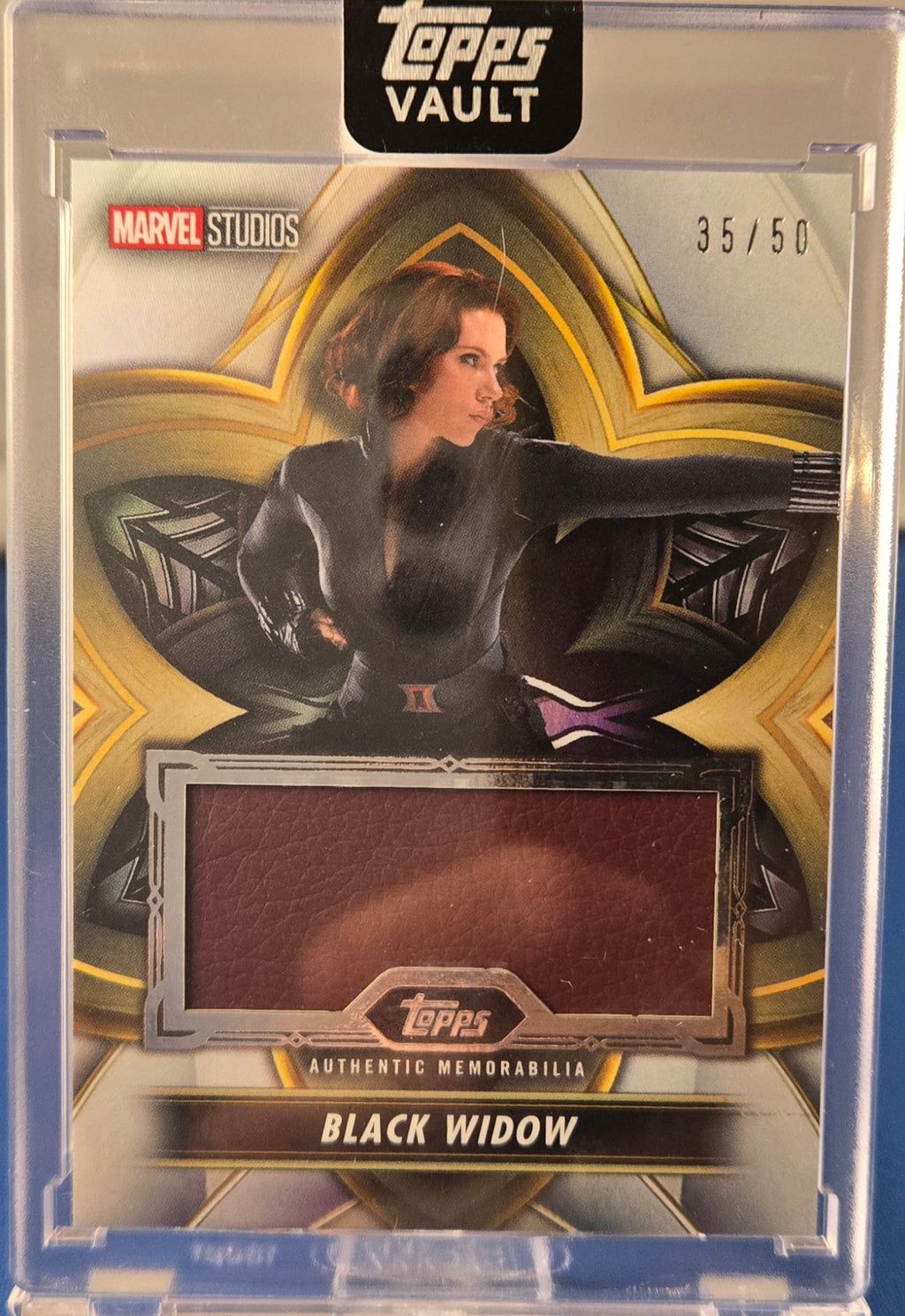 2026 Topps Marvel Vault  Black Widow GOLD RELIC #VR-12  /50