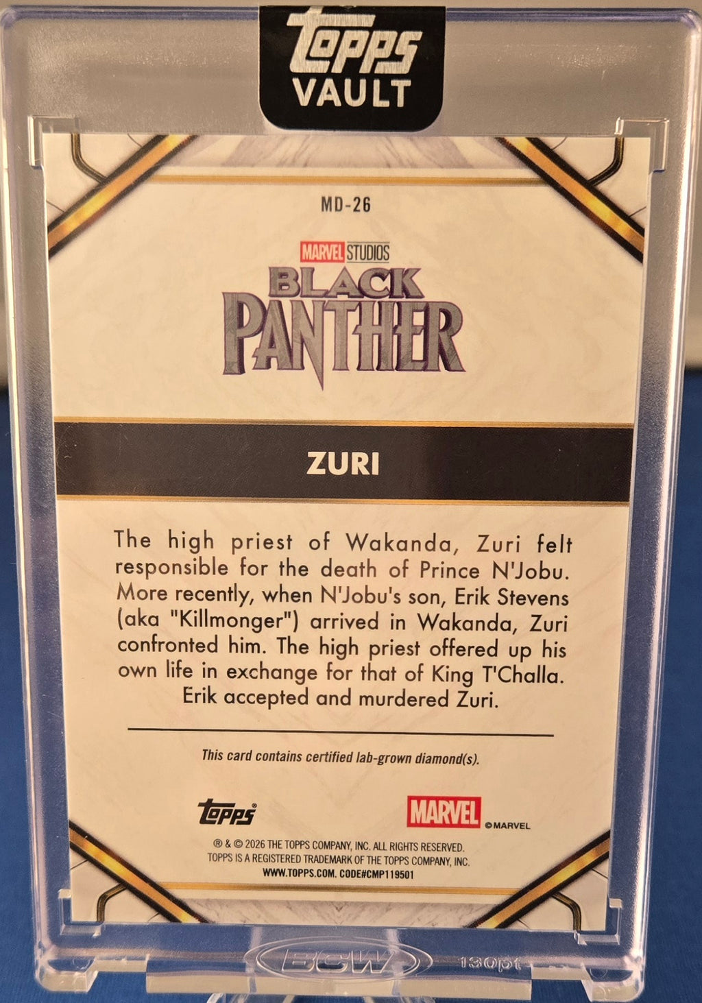 2026 Topps Marvel Vault Diamond Zuri /50