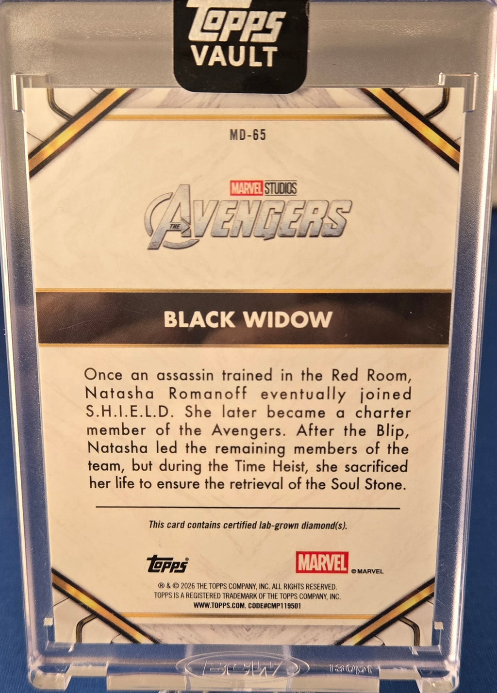 2026 Topps Marvel Black Widow Marvel Diamonds /50 MD-65