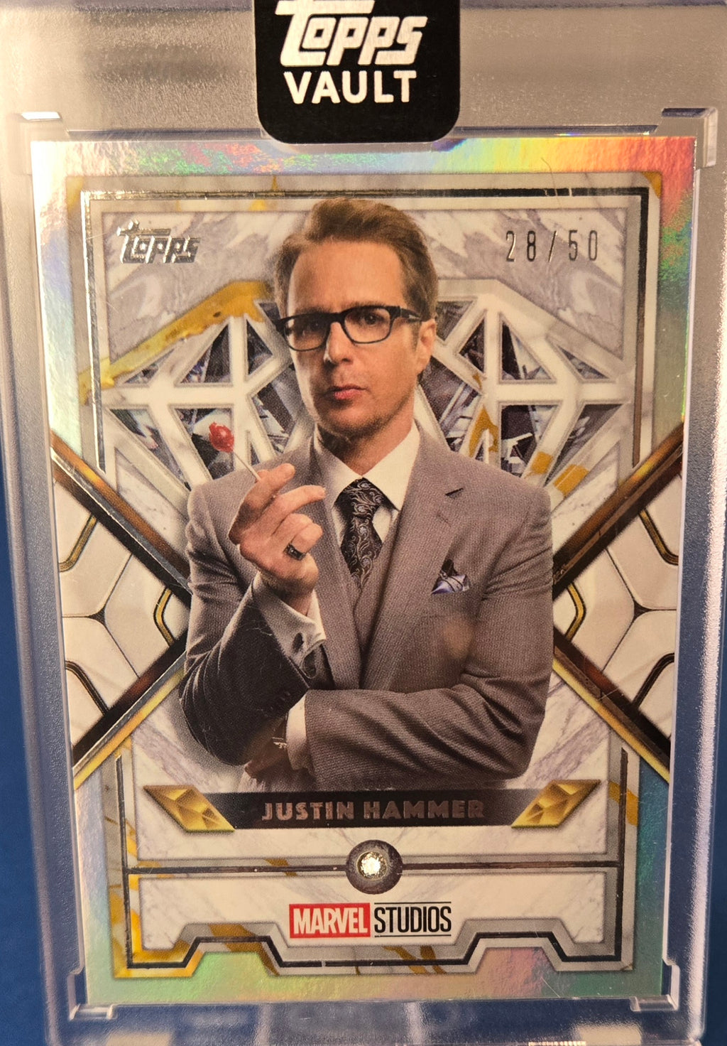 2026 Topps Vault Justin Hammer MD-63 Diamond /50 Sam Rockwell Iron Man 2