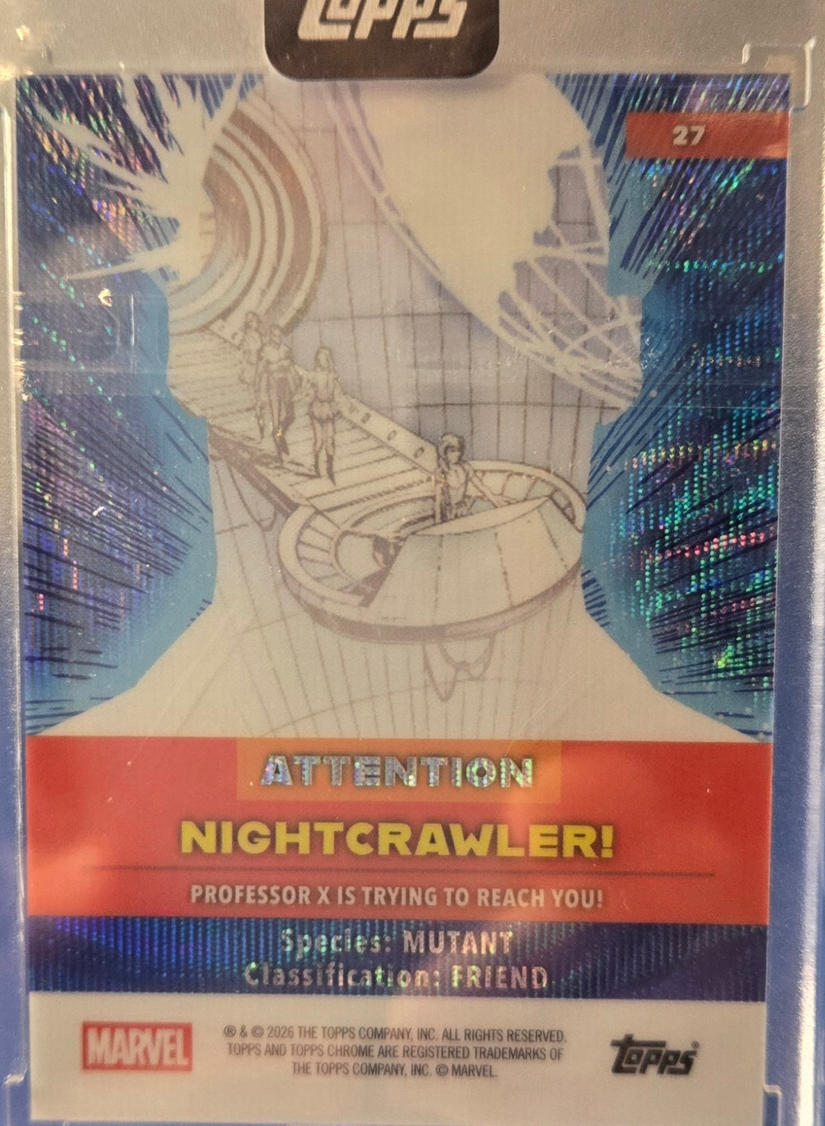 2026 Topps Mint Marvel Nightcrawler Superfractor Cerebro /5