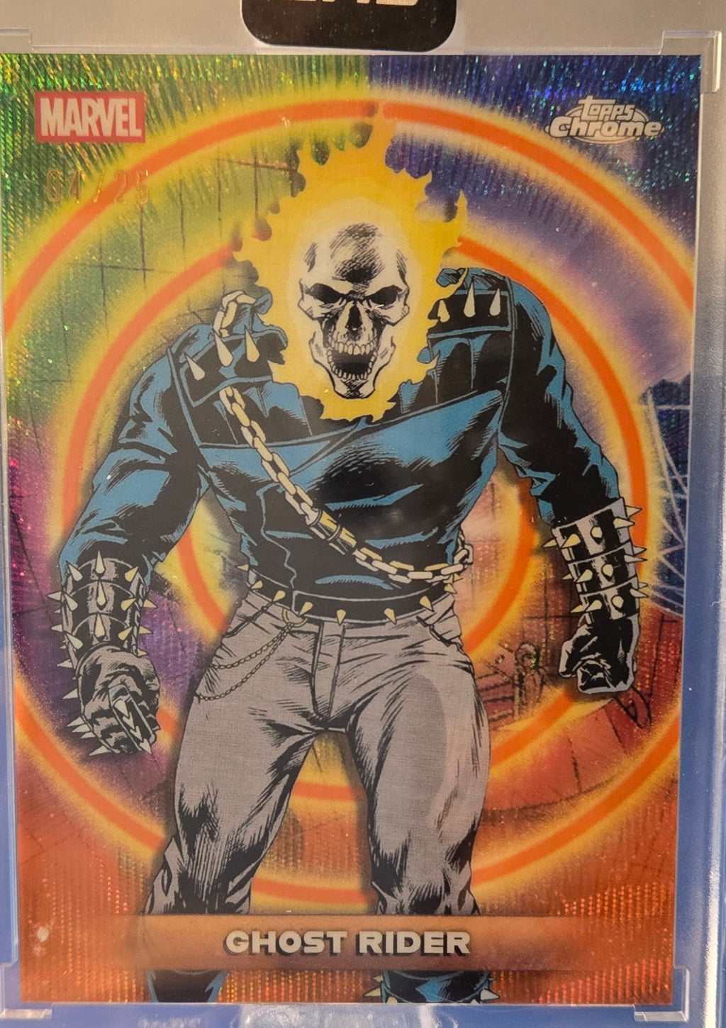 2026 Topps Mint Marvel Cerebro Ghost Rider Orange /25 SSP Encased Card X-Men