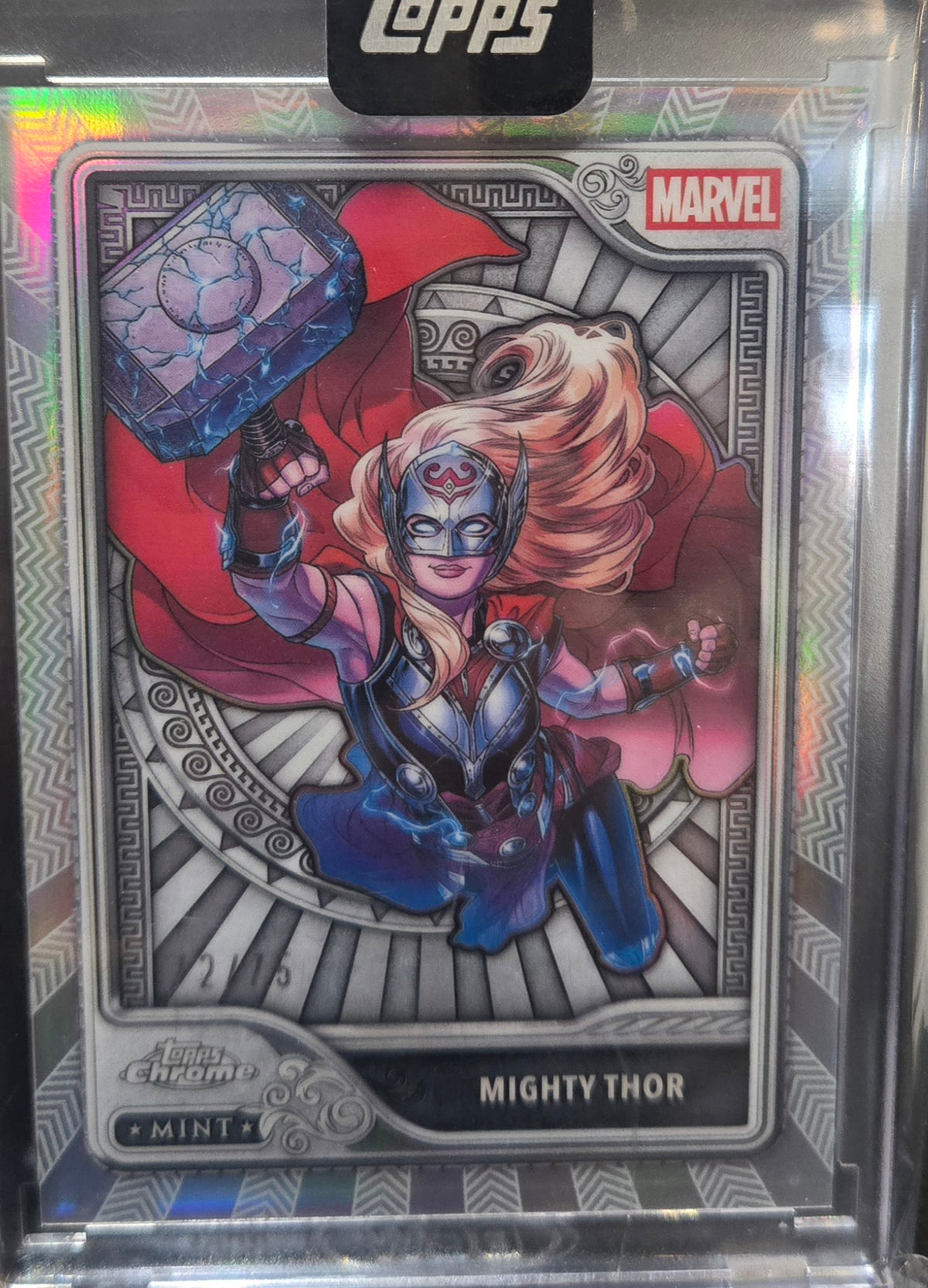 Topps 2026 Mint Marvel Silver Card Mighty Thor #54 Serial  /75