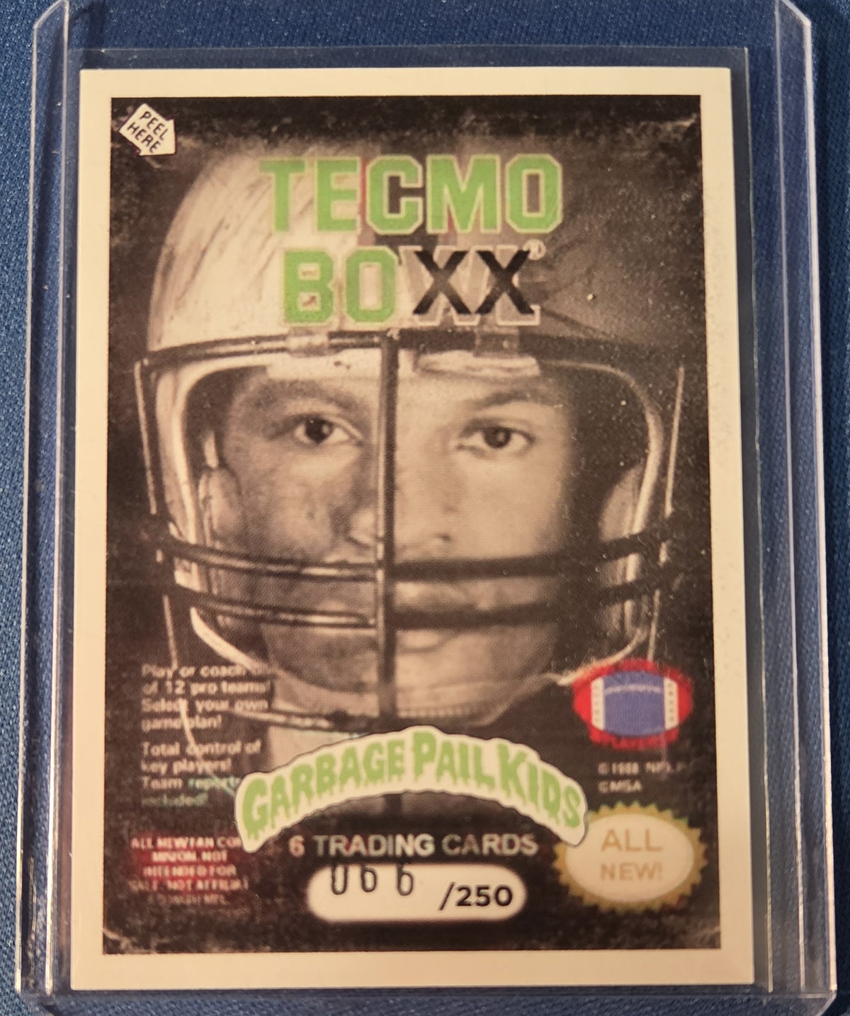 Garbage Pail Kids 66/250 Tecmo Boxx Bo Jackson 34b