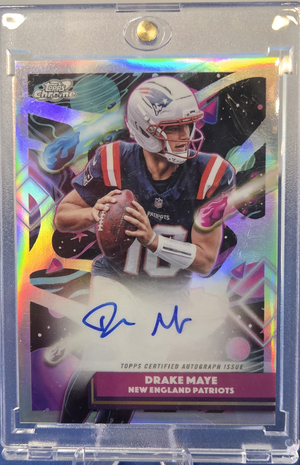 2025 Drake Maye Topps Cosmic Chrome - Autographs #CCA-DMA