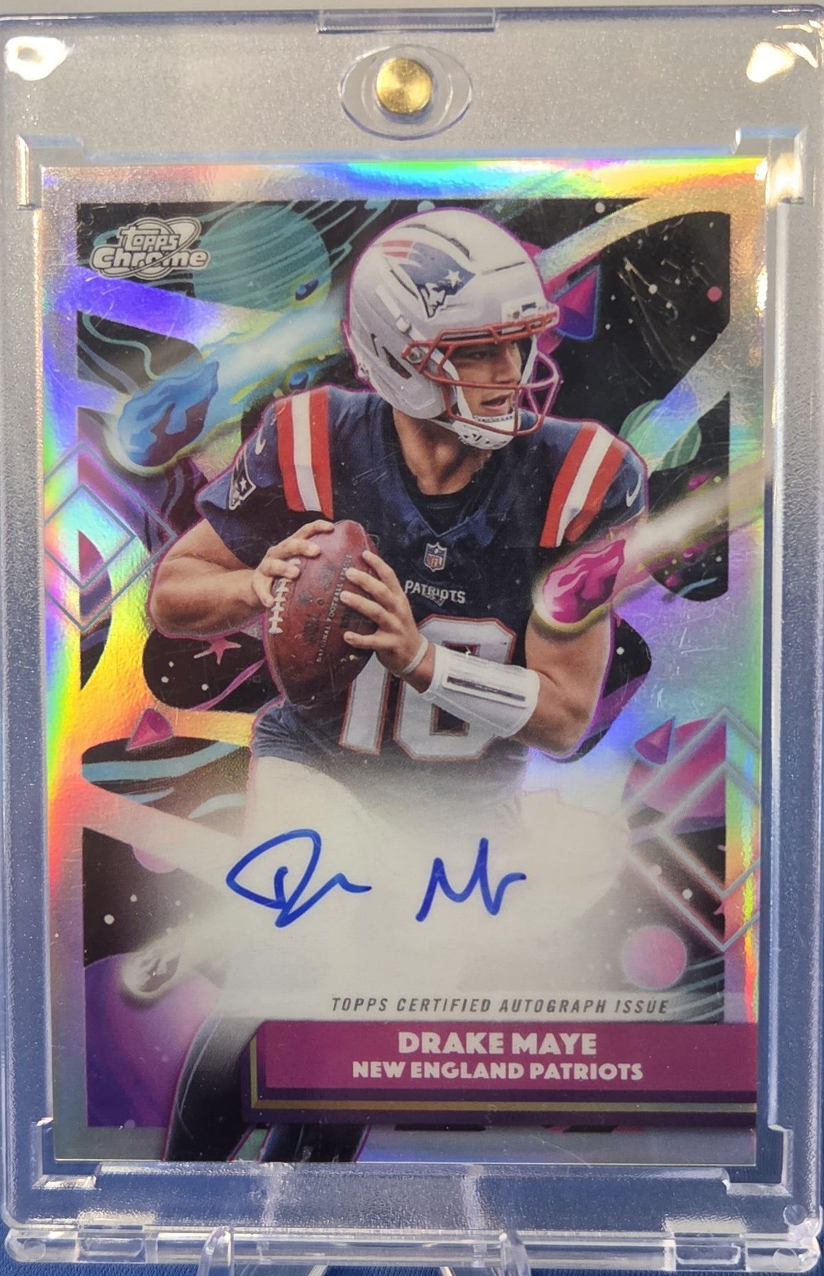 2025 Drake Maye Topps Cosmic Chrome - Autographs #CCA-DMA