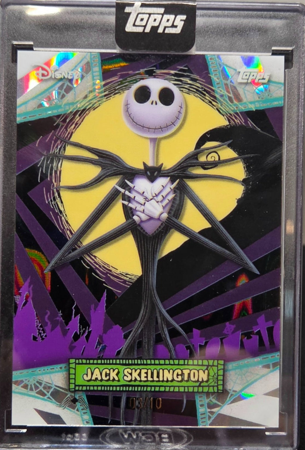2026 Topps Nightmare Before Christmas Jack Skellington JS-TPK Foil 03/10 front