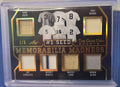 1/1 2022 "Memorabilia Madness" Game Used multi-relic Leaf featuring New York Yankees and Los Angeles Lakers Legends